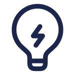 Lightbulb Bolt SVG Icon